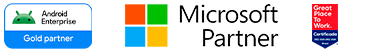A SAFIRA é Android Enterprise Gold Partner, Microsoft Cloud Partner e Great Place to Work