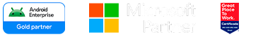 A SAFIRA é Android Enterprise Gold Partner, Microsoft Cloud Partner e Great Place to Work